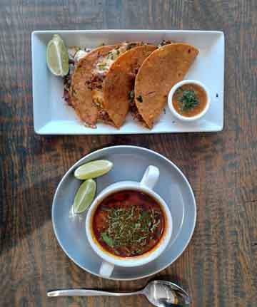 Lamb birria tacos